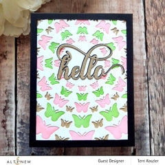 Part A-Glitz Art Craft Co.,LTD Dies Radial Butterflies Cover Die