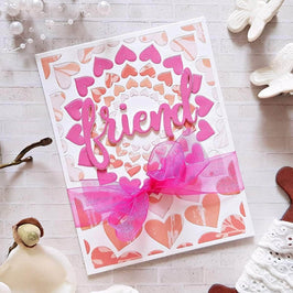 Part A-Glitz Art Craft Co.,LTD Dies Radial Hearts Cover Die