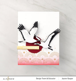 Part A-Glitz Art Craft Co.,LTD Dies Red-Crowned Cranes Layering Die Set