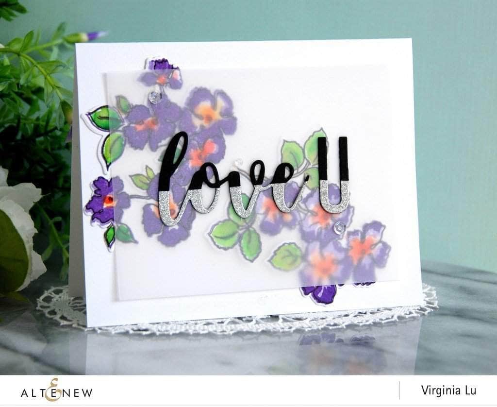 Part A-Glitz Art Craft Co.,LTD Dies Script Words Die Set