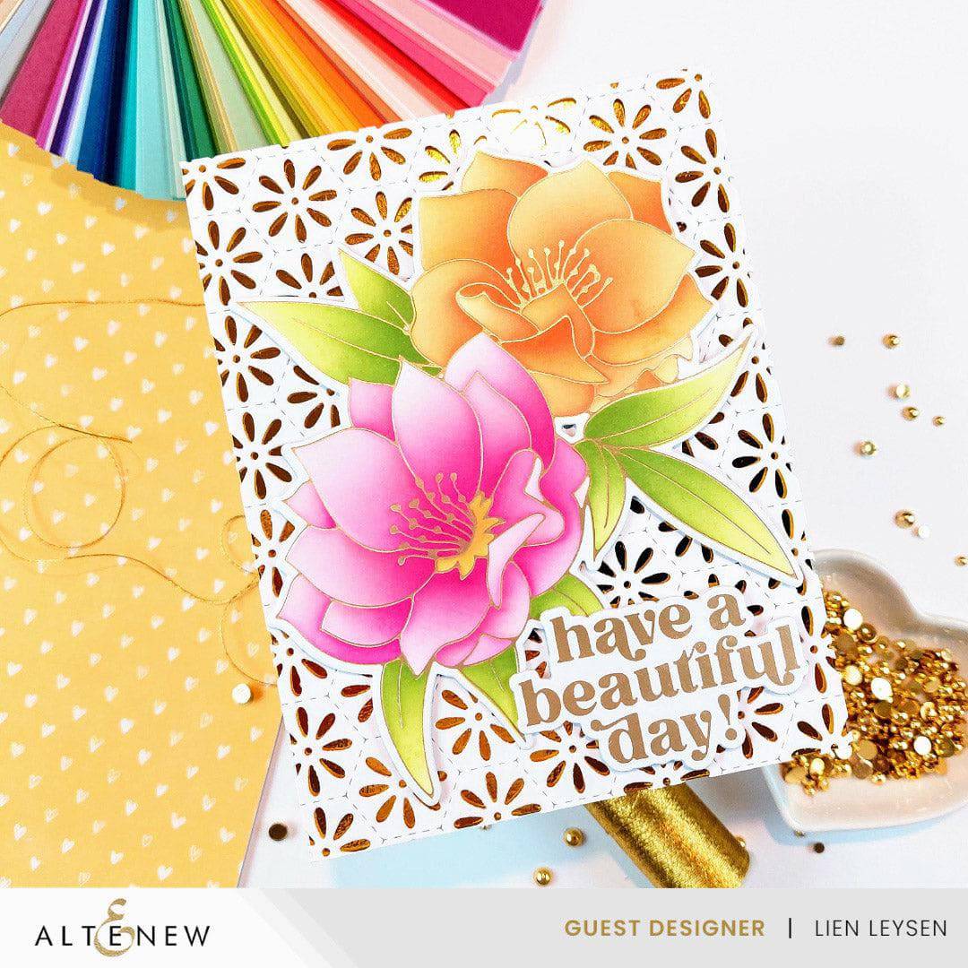Part A-Glitz Art Craft Co.,LTD Dies Spark Joy: Black Hellebore Add-On Die Set