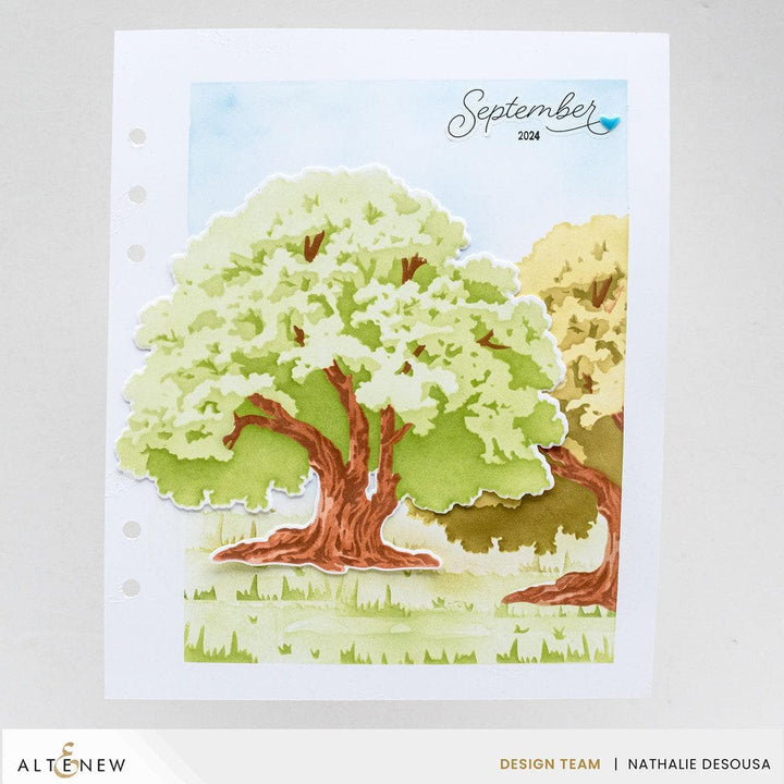 Stencil Art: Strong Oak Add-On Die Set