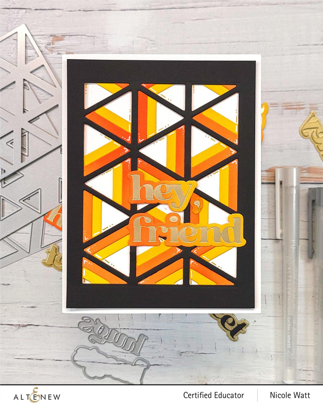 Part A-Glitz Art Craft Co.,LTD Dies Triangle Madness Die Set
