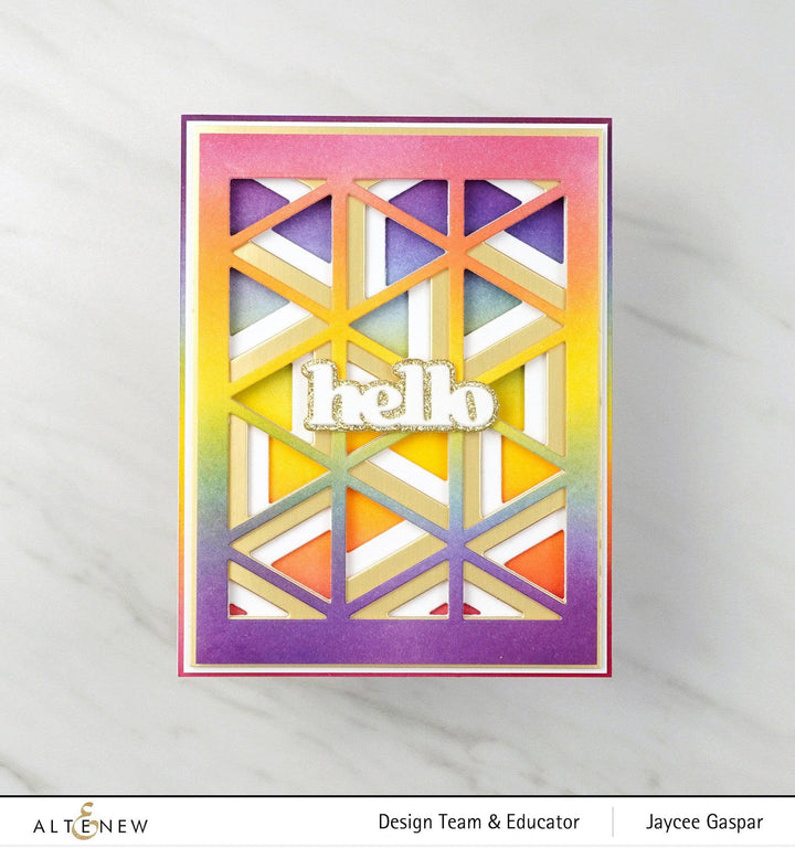 Part A-Glitz Art Craft Co.,LTD Dies Triangle Madness Die Set