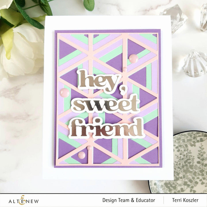 Part A-Glitz Art Craft Co.,LTD Dies Triangle Madness Die Set