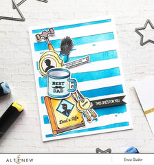 Part A-Glitz Art Craft Co.,LTD Dies Watercolor Stripes Cover Die