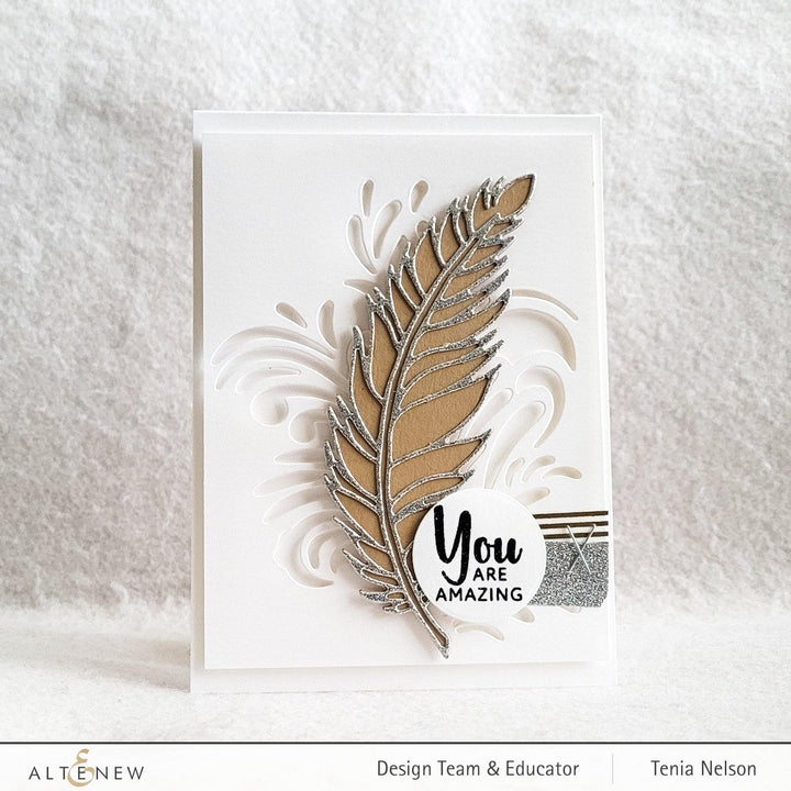 Part A-Glitz Art Craft Co.,LTD Dies Wispy Feathers Layered Die Set