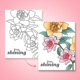Creative Escape (Free Floral Coloring Pages)