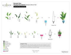 Altenew Spark Joy Dynamic Duo: Hanging Houseplants
