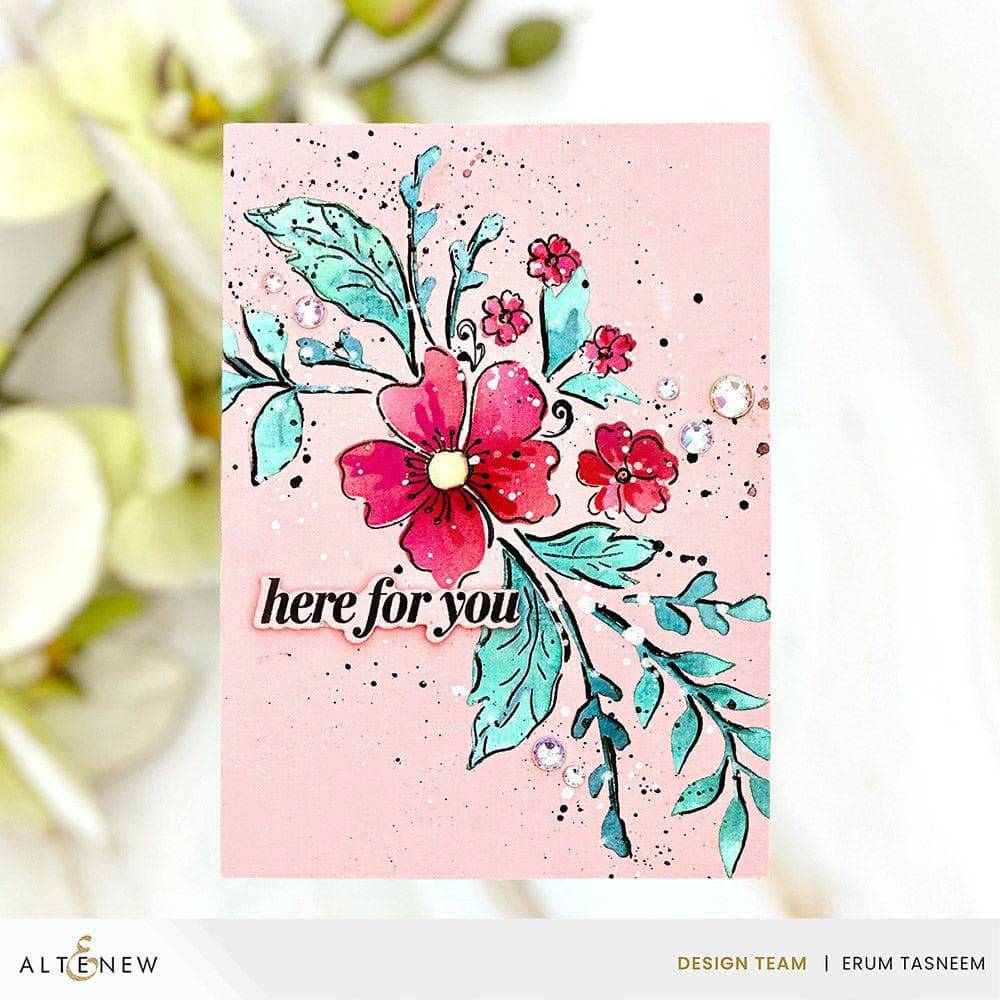 Dynamic Duo: Painted Floral Swag
