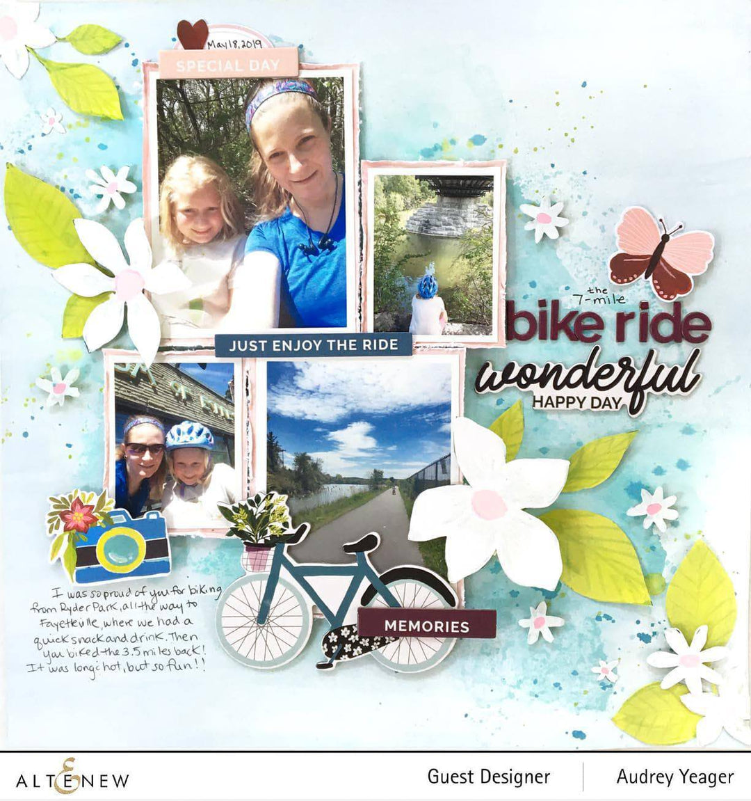 Chinesecrafts Embellishments Enjoy the Ride Chipboard Sticker Set