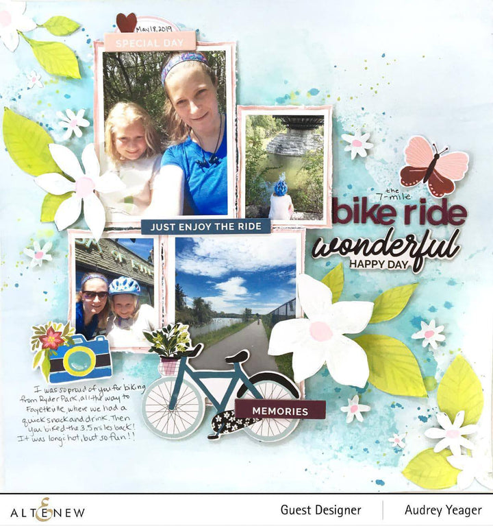 Chinesecrafts Embellishments Enjoy the Ride Chipboard Sticker Set