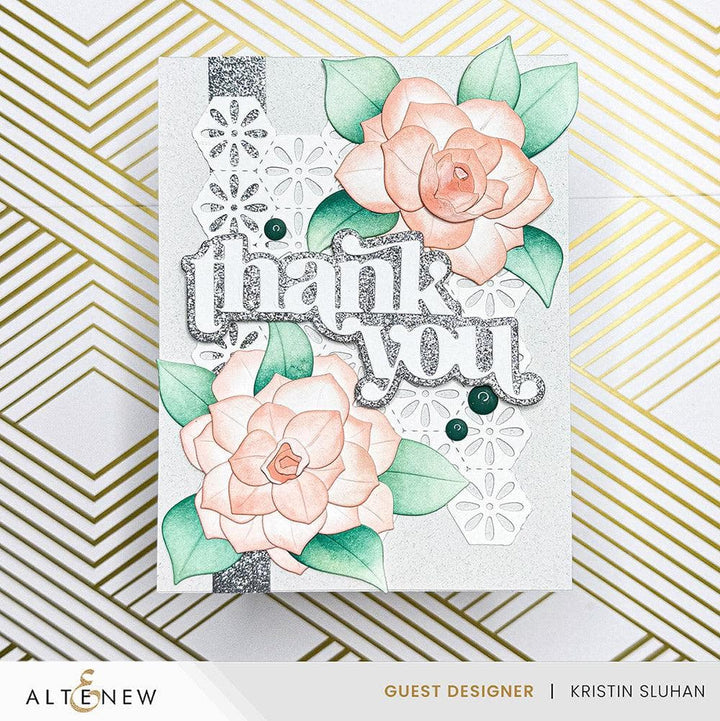 Frosted Foliage Enamel Dots
