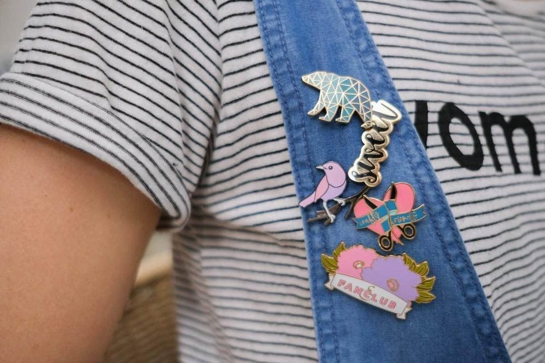 PinSource Embellishments Geometric Bear Enamel Pin