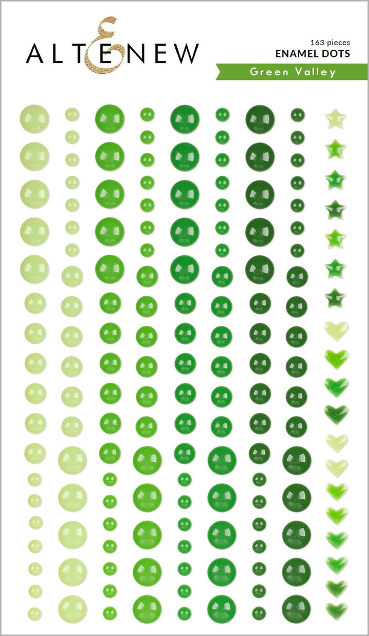 Chinesecrafts Embellishments Green Valley Enamel Dots