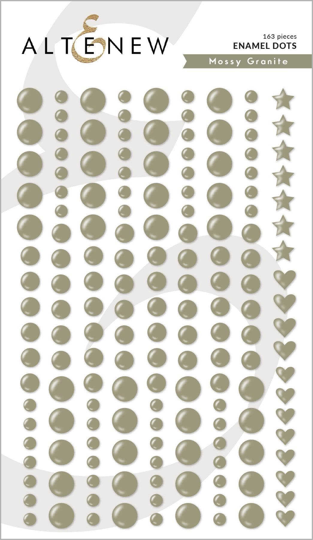 Mossy Granite Enamel Dots