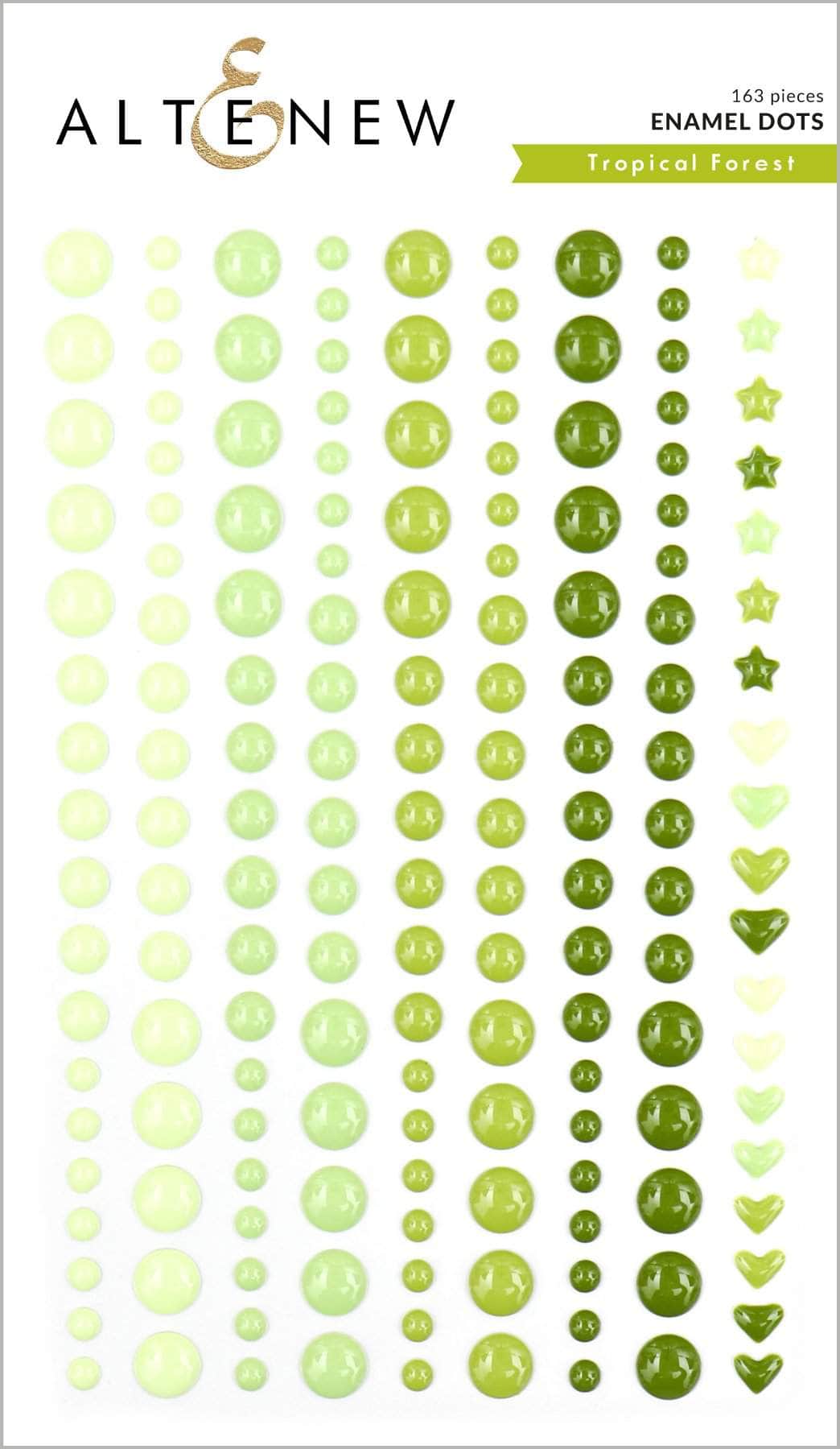 Chinesecrafts Embellishments Tropical Forest Enamel Dots