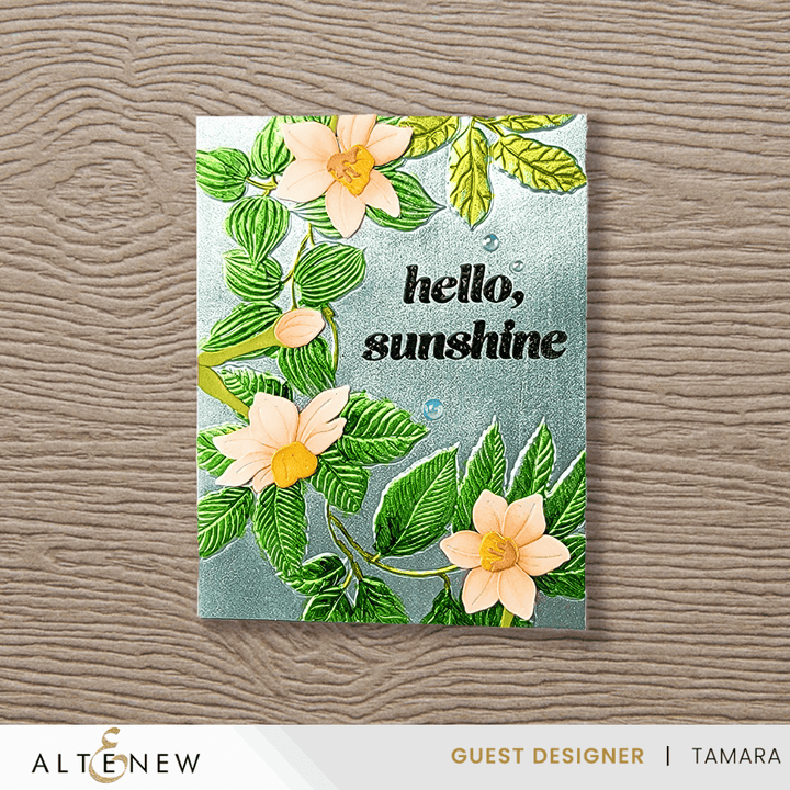 Arched Foliage 3D Embossing Folder