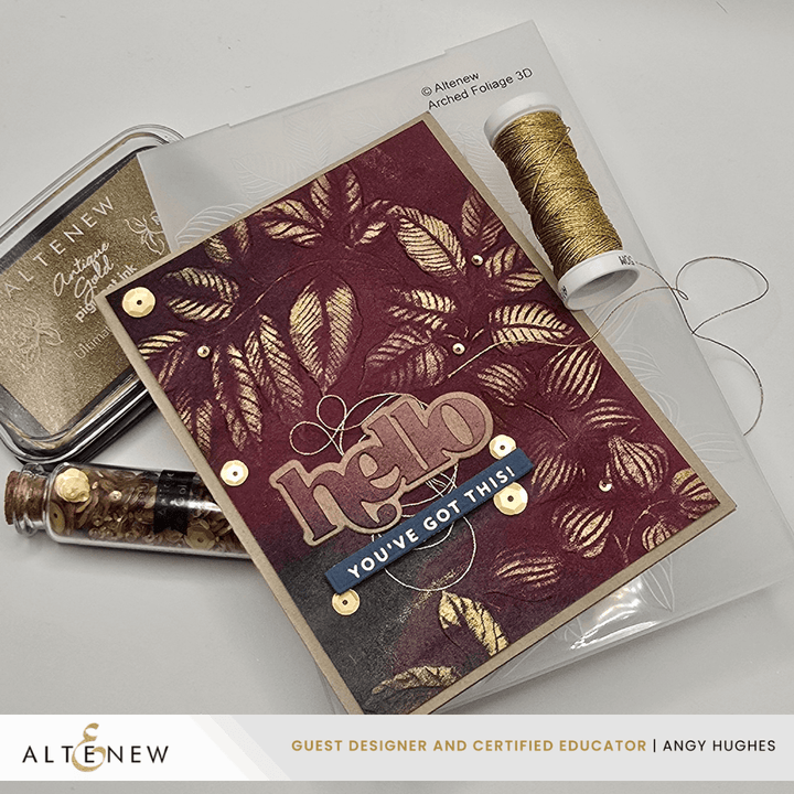 Arched Foliage 3D Embossing Folder