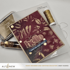 Arched Foliage 3D Embossing Folder