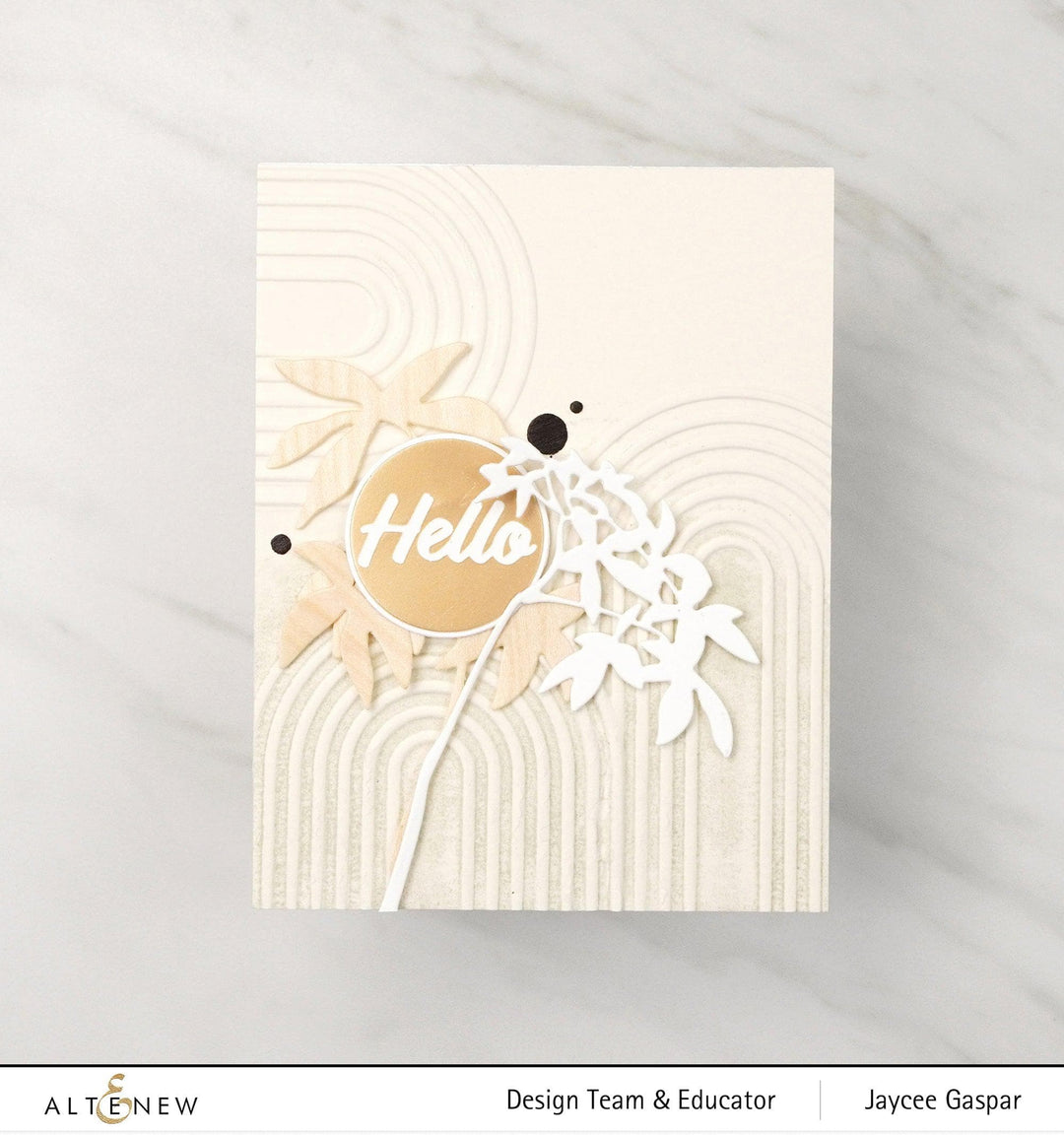 Part A-Glitz Art Craft Co.,LTD Embossing Folder Arches 3D Embossing Folder