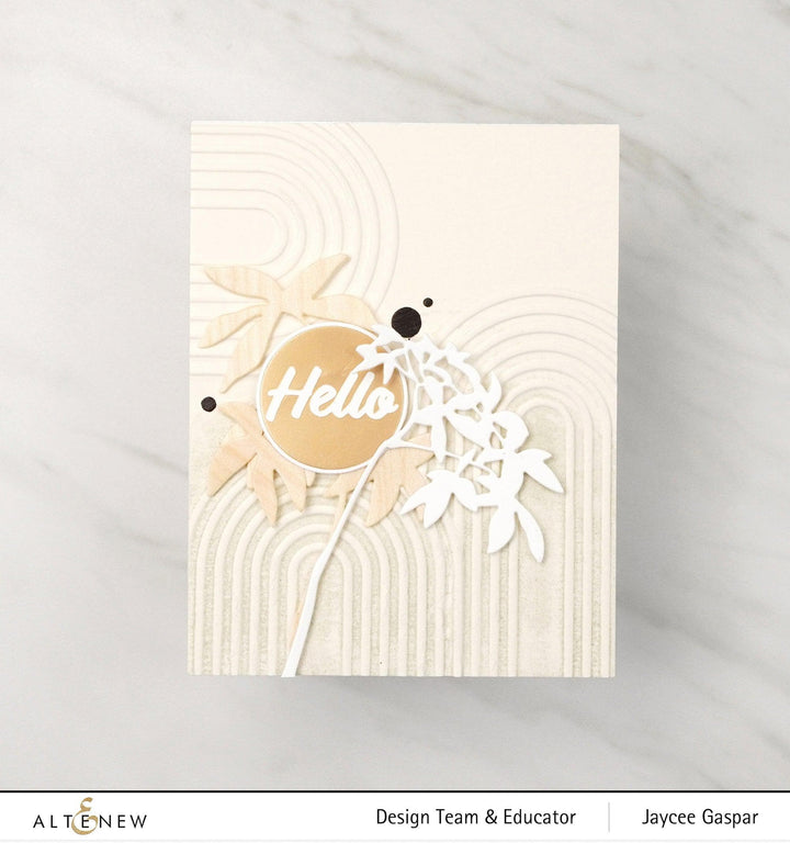 Part A-Glitz Art Craft Co.,LTD Embossing Folder Arches 3D Embossing Folder
