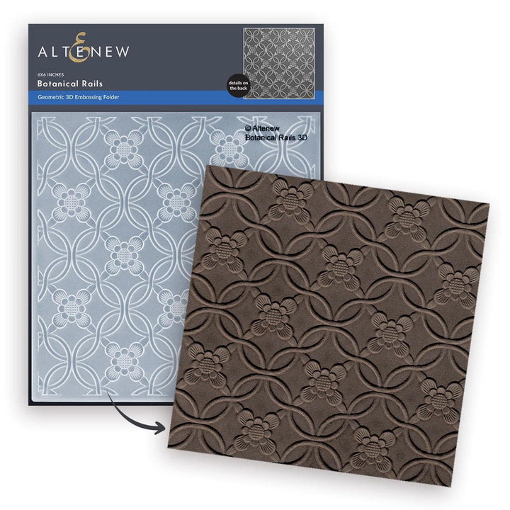 Botanical Rails 3D Embossing Folder