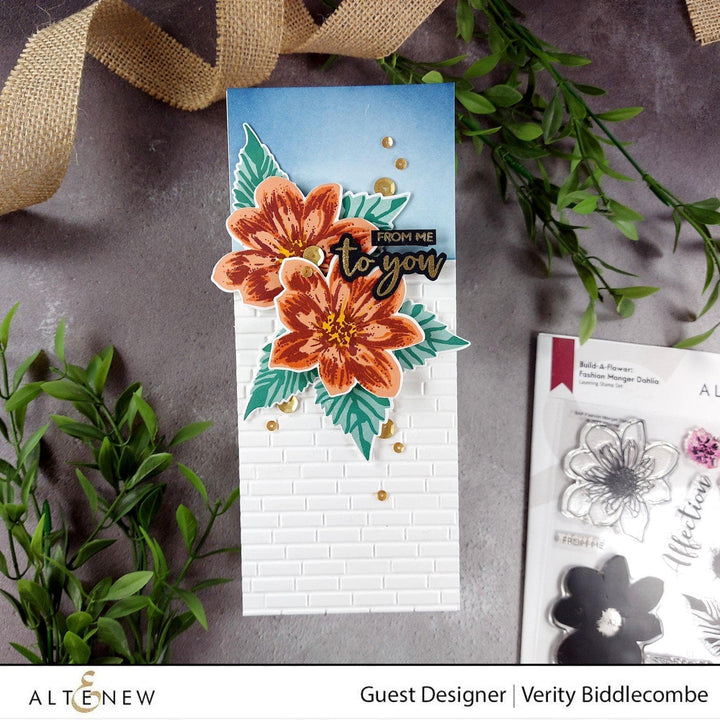 Part A-Glitz Art Craft Co.,LTD Embossing Folder Brick Wall 3D Embossing Folder