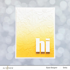 Part A-Glitz Art Craft Co.,LTD Embossing Folder Daisy Bed 3D Embossing Folder