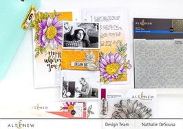 Part A-Glitz Art Craft Co.,LTD Embossing Folder Daisy Tiles 3D Embossing Folder