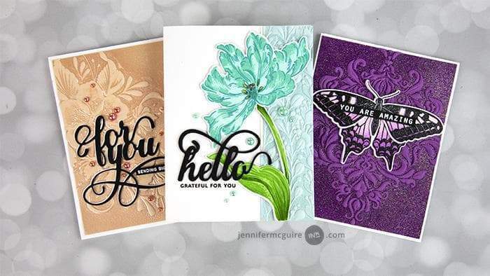 Part A-Glitz Art Craft Co.,LTD Embossing Folder Decorative Florals 3D Embossing Folder