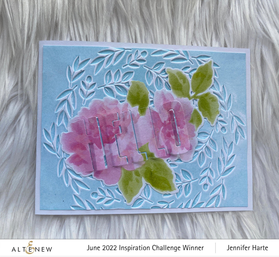 Part A-Glitz Art Craft Co.,LTD Embossing Folder Delicate Wreath 3D Embossing Folder