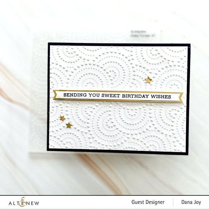 Part A-Glitz Art Craft Co.,LTD Embossing Folder Dotty Circles 3D Embossing Folder