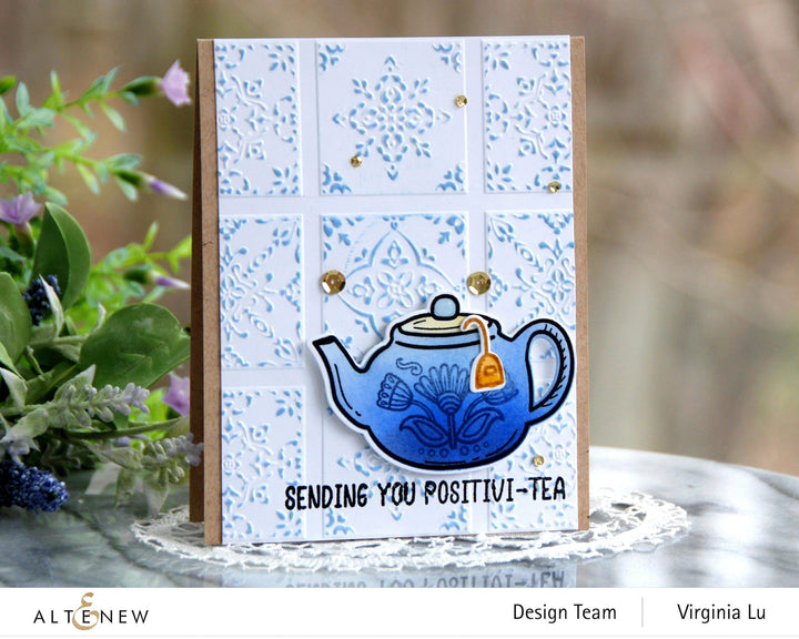 Part A-Glitz Art Craft Co.,LTD Embossing Folder Dreamy Tiles 3D Embossing Folder