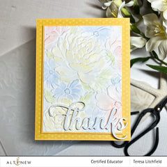 Part A-Glitz Art Craft Co.,LTD Embossing Folder Flower Bed 3D Embossing Folder