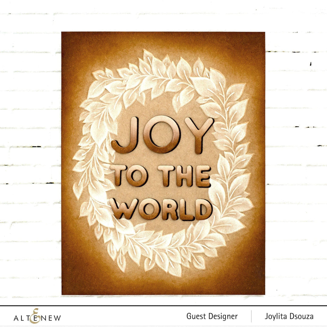 Part A-Glitz Art Craft Co.,LTD Embossing Folder Flowing Wreath 3D Embossing Folder