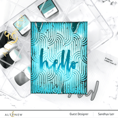 Part A-Glitz Art Craft Co.,LTD Embossing Folder Linked Ovals 3D Embossing Folder