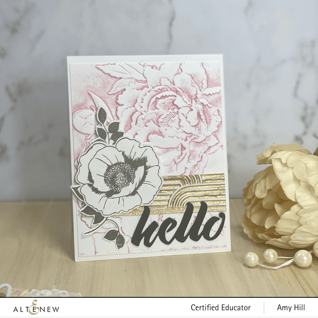 Part A-Glitz Art Craft Co.,LTD Embossing Folder Linked Ovals 3D Embossing Folder