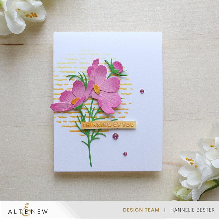 Mini Sentiments 3D Embossing folder