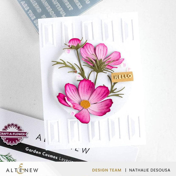 Mini Sentiments 3D Embossing folder