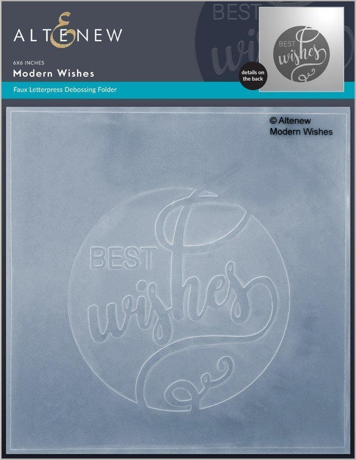 Part A-Glitz Art Craft Co.,LTD Embossing Folder Modern Wishes Debossing Folder