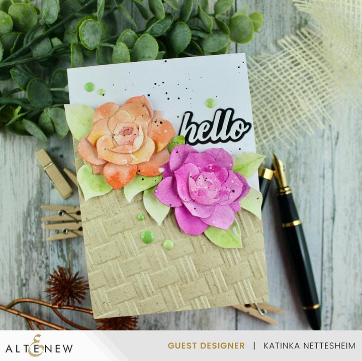 Natural Wicker Pattern 3D Embossing Folder