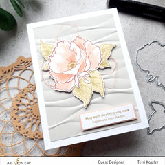 Part A-Glitz Art Craft Co.,LTD Embossing Folder Ribbon Waves 3D Embossing Folder