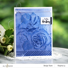 Part A-Glitz Art Craft Co.,LTD Embossing Folder Rose Bouquet 3D Embossing Folder