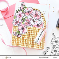 Part A-Glitz Art Craft Co.,LTD Embossing Folder Wicker Texture 3D Embossing Folder