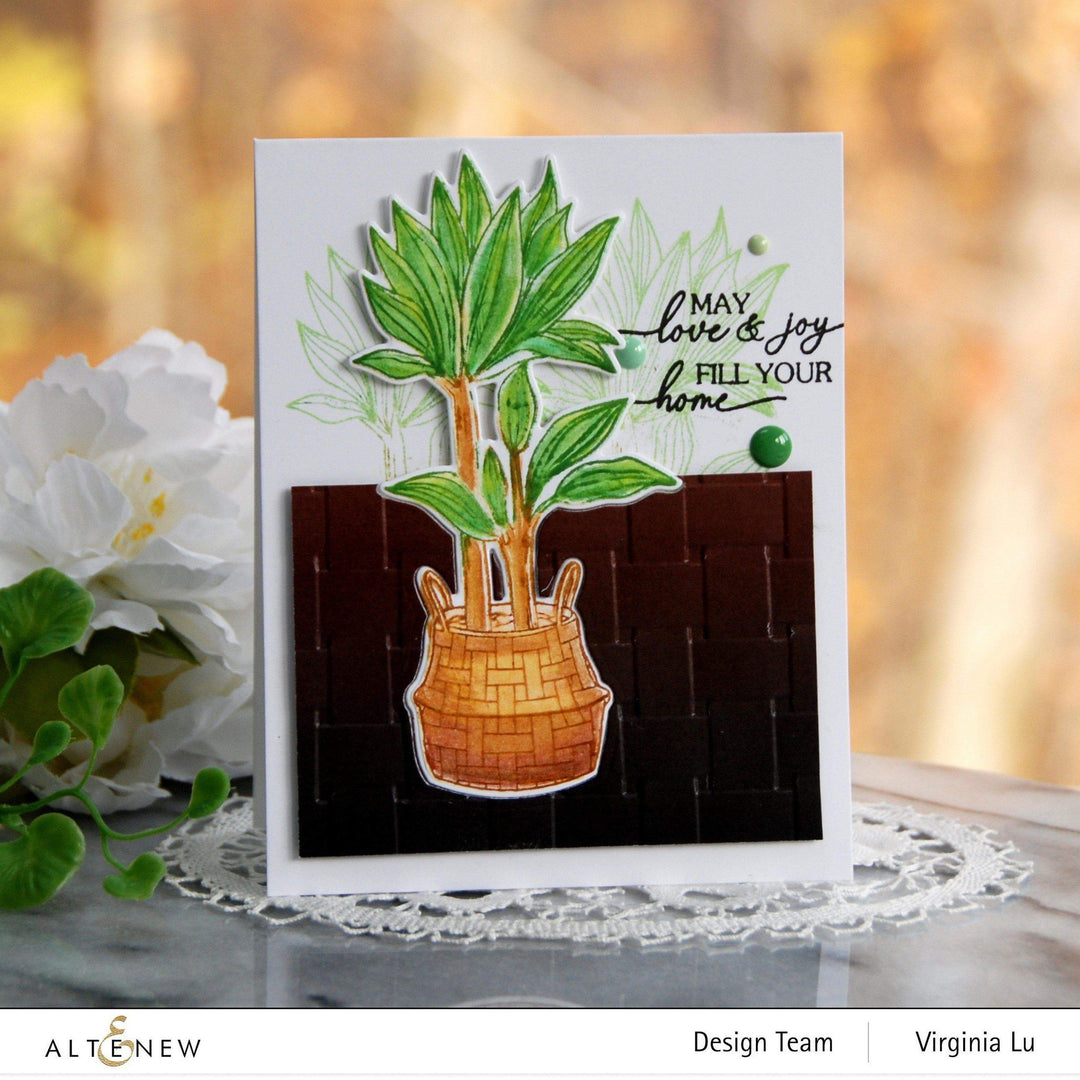Part A-Glitz Art Craft Co.,LTD Embossing Folder Woven Basket 3D Embossing Folder