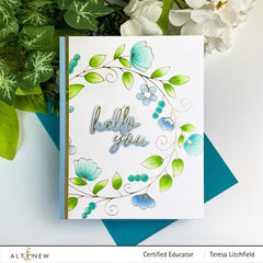 Part A-Glitz Art Craft Co.,LTD Hot Foil Plate Flower Wreath Hot Foil Plate