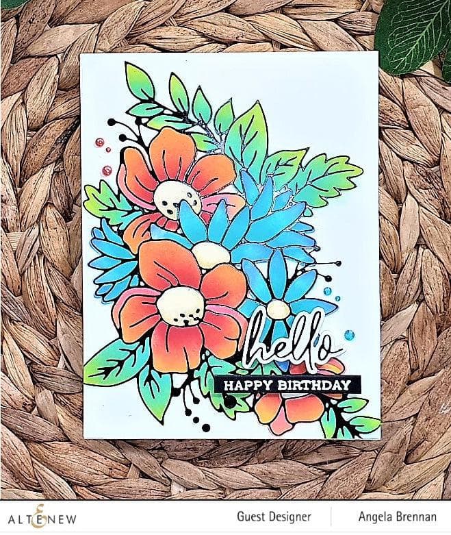 Part A-Glitz Art Craft Co.,LTD Hot Foil Plate Flowery Bouquet Hot Foil Plate