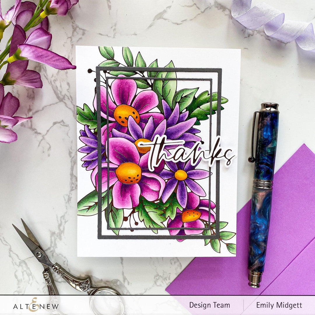 Part A-Glitz Art Craft Co.,LTD Hot Foil Plate Flowery Bouquet Hot Foil Plate