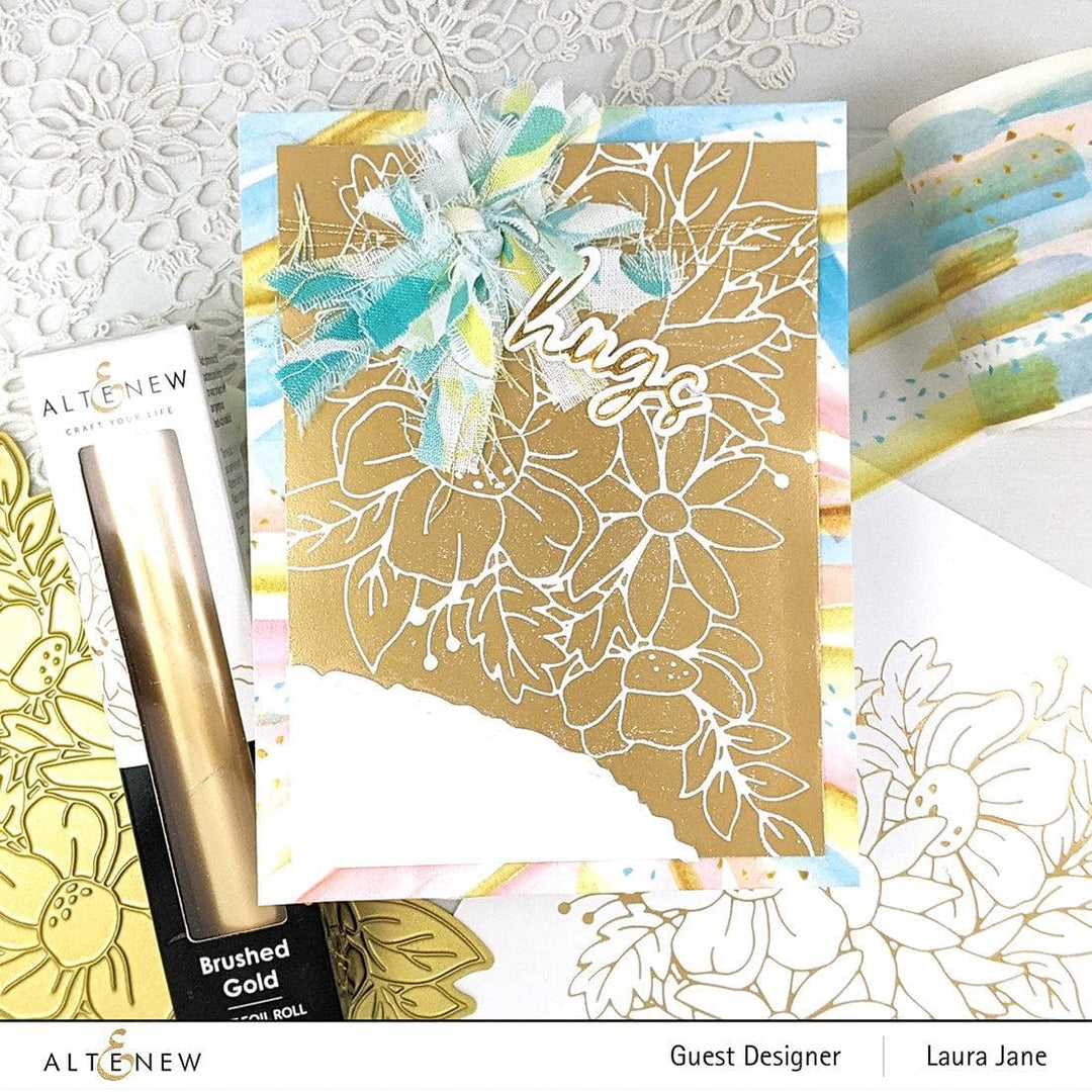 Part A-Glitz Art Craft Co.,LTD Hot Foil Plate Flowery Bouquet Hot Foil Plate